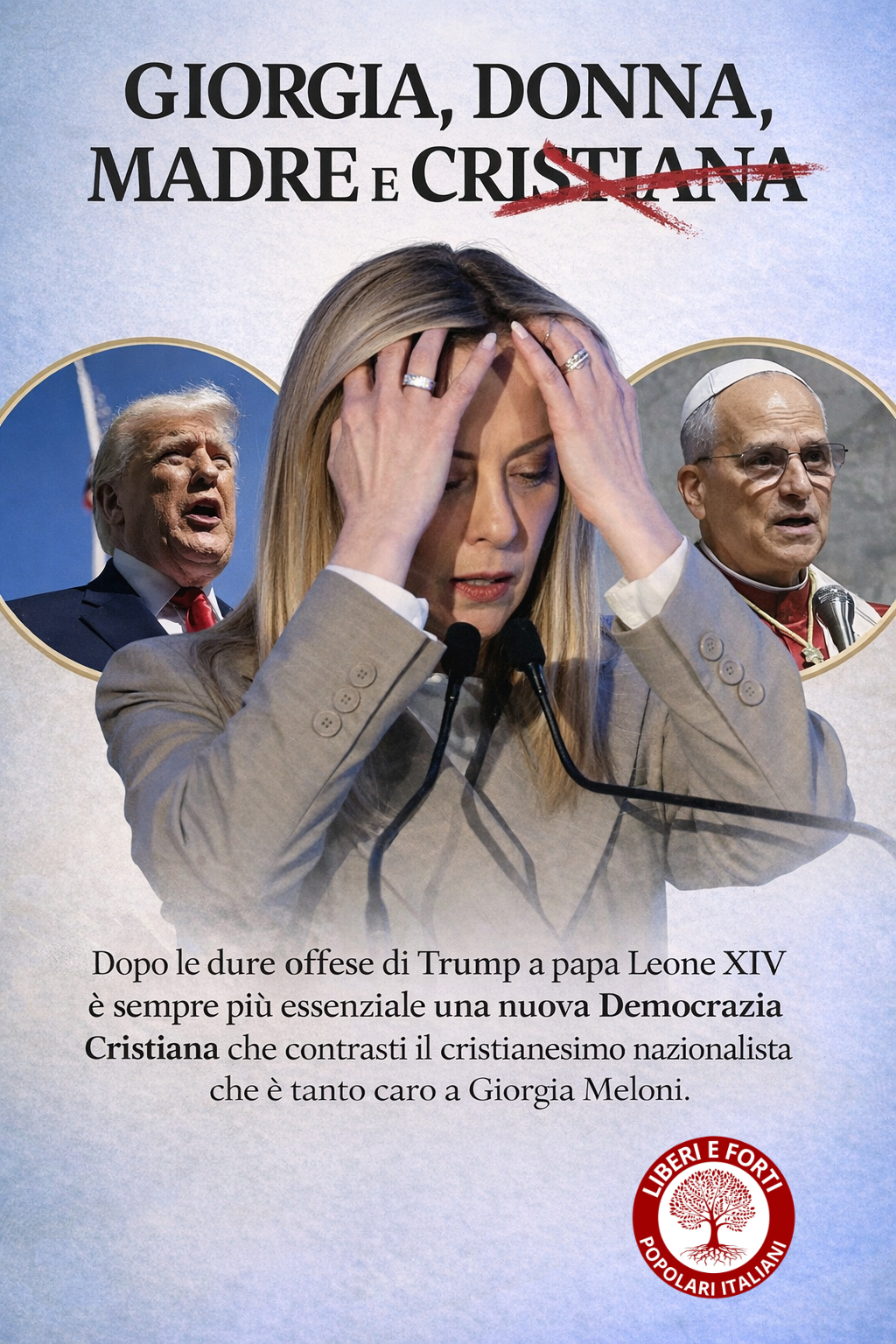 Una nuova Democrazia Cristiana contro il falso cristianesimo nazionalista